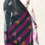 Venkatagiri Fine Cotton Black Saree