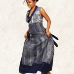 Banjara Embroidery Blue Saree